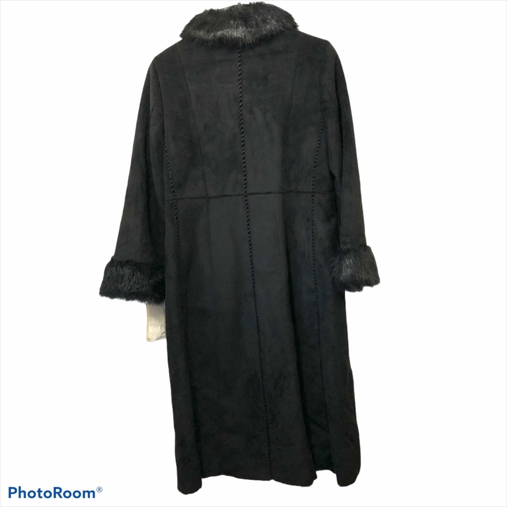 Terry Lewis long black luxury coat - Picture 8 of 16